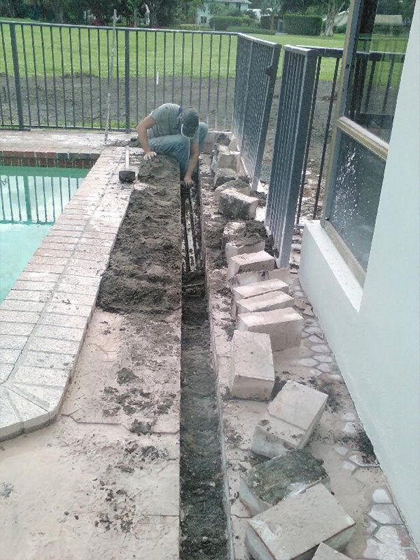 French Drain Construction